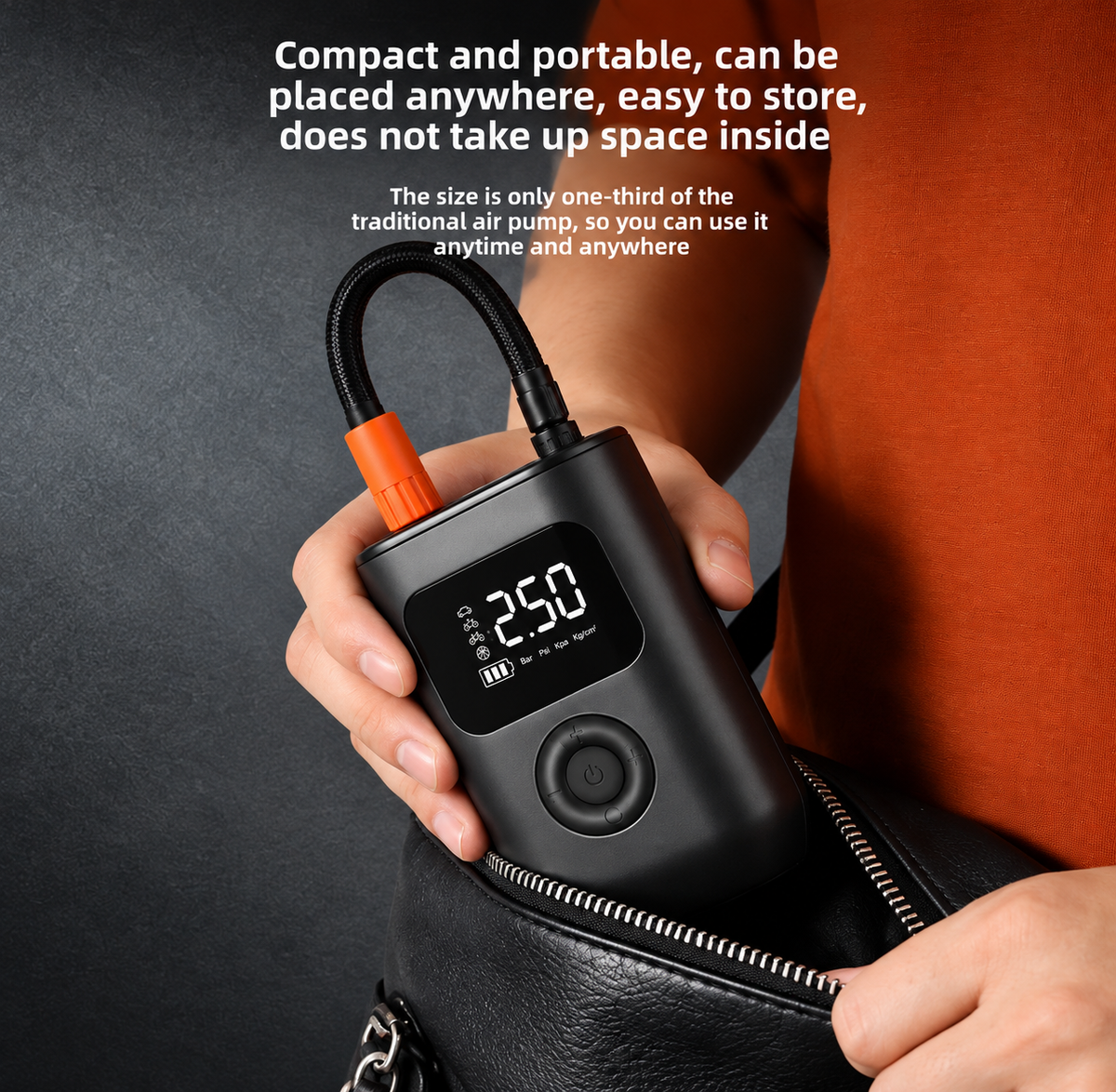 - Keeproadair™ Cordless Digital Tire Inflator